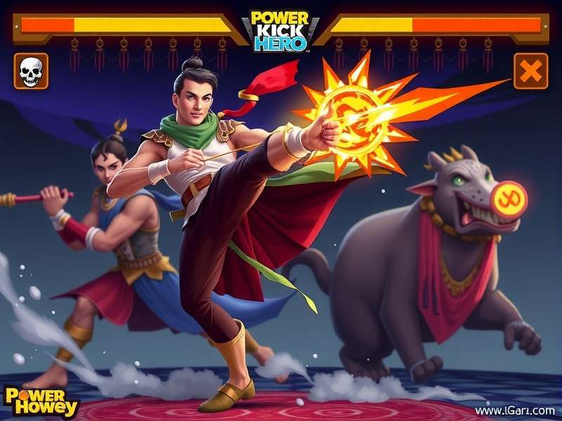 Power Kick Hero Indian Cultural Elements